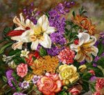 قیمت نخ و نقشه گلهای تنهایی
