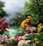 قیمت نخ و نقشه منظره رویایی