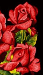 نخ و نقشه شاخه های رز سه (تشعیر) - Image 3