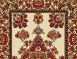 قیمت نخ و نقشه گلفرنگ 9 (جام میوه بختیاری) - سایز مستطیل کوچک-بدون ابریشم