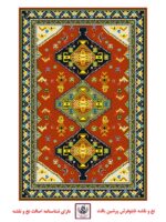 نخ و نقشه هندسی 1 درشتبافت- مستطیل کوچک