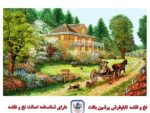 قیمت نخ و نقشه تابلو فرش منظره گذرگاه ویلا