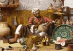 قیمت نخ و نقشه تابلوفرش کوزه گر 