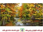 قیمت نخ و نقشه تابلو فرش منظره رود روان