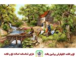 قیمت نخ و نقشه تابلو فرش منظره گردش