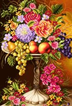 قیمت نخ و نقشه گل و گلدان طراوت 