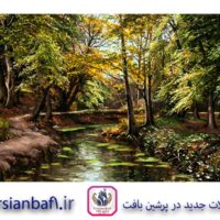 قیمت نخ و نقشه منظره رودخانه در جنگل