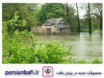 قیمت نخ و نقشه منظره کلبه کنار رودخانه 