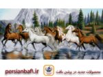 قیمت نخ و نقشه حیوانات گذر اسب ها از رودخانه