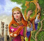 قیمت نخ و نقشه چنگ زن هخامنشی