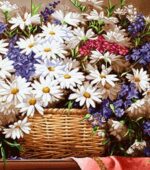 قیمت نخ و نقشه سبد گل