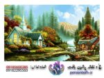 قیمت کد نخ و نقشه منظره کلبه کنار رودخانه 2