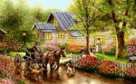 قیمت نخ و نقشه منظره عبور کالسکه