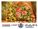 قیمت نخ و نقشه سبد گل حصیری