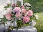 نخ و نقشه گل سرخابی