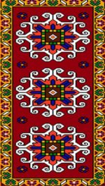 قیمت نخ و نقشه طرح پادری زیرپایی