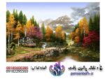 قیمت نخ و نقشه تابلوفرش طرح منظره