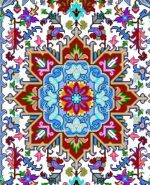 نخ و نقشه فرش درشتبافت ذرع و نیم