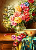 قیمت نخ و نقشه گلدان شیشه ای