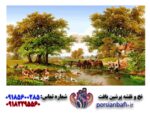 خرید نخ و نقشه تابلوفرش منظره