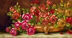 قیمت نخ و نقشه سبد گل رز