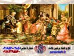 قیمت نخ و نقشه تابلوفرش فرانسوی طرح نوازنده