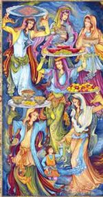 نخ و نقشه مینیاتور شب یلدا