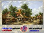 قیمت نخ و نقشه تابلوفرش منظره دهکده