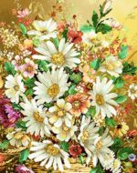 قیمت نخ و نقشه تابلوفرش گلدان حصیری