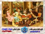 قیمت نخ و نقشه تابلوفرش فرانسوی مجلس شعرخوانی