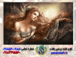 قیمت نخ و نقشه تک چهره طرح دختر مو پریشان