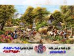 نخ و نقشه منظره طرح اهالی دهکده