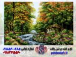 قیمت نخ و نقشه منظره فرانسوی
