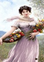 قیمت نخ و نقشه تک چهره دختر پیاده