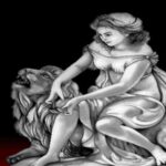 قیمت نخ و نقشه تندیس دختر و شیر