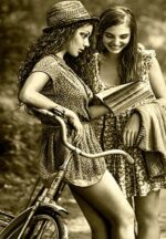 نخ و نقشه تابلوفرش طرح دو خواهر کلاسیک