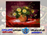 خرید نخ و نقشه گل و گلدان کوچیک