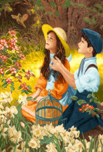 نخ و نقشه فرانسوی بچه ها در مزرعه