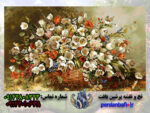 نخ و نقشه گل و گلدان 650 گره