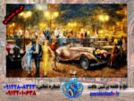 نخ و نقشه تابلوفرش جشن آمریکایی