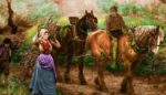 نخ و نقشه تابلوفرش جمع آوری هیزم