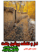 نخ و نقشه تابلوفرش کوچه باغ پاییزی