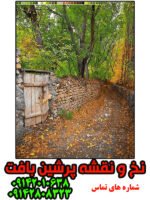 نخ و نقشه تابلوفرش کوچه باغ خیس