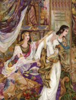 نخ و نقشه تابلوفرش مینیاتور