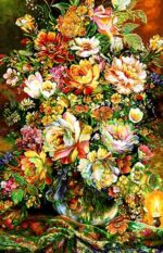 نخ و نقشه گل و گلدان انتظار