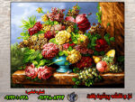 گلدان فیروزه و میوه نخ و نقشه تبریز