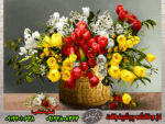 تابلوفرش گلدان هخامنشی نخ و نقشه تبریز