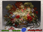گل بابونه نخ و نقشه گل و گلدان تبریز