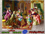 تابلوفرش جشن تولد مادربزرگ نخ و نقشه تبریز