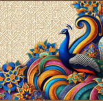 توضیحات نخ و نقشه طاووس جنت